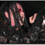 Dani Filth Wearing Eye and Lip Makeup