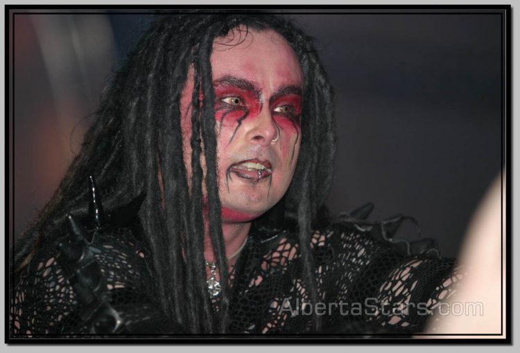 Dani Filth with Green Eye Contacts