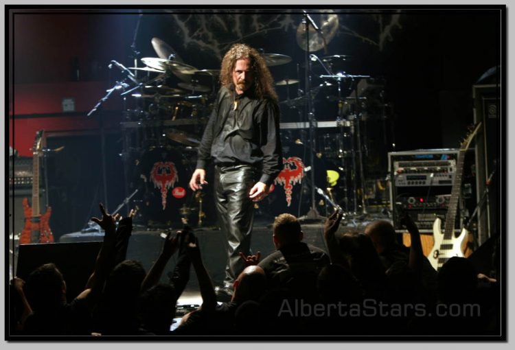 Lord Worm Looks at Audience at Starlite in Edmonton, Alberta, Canada