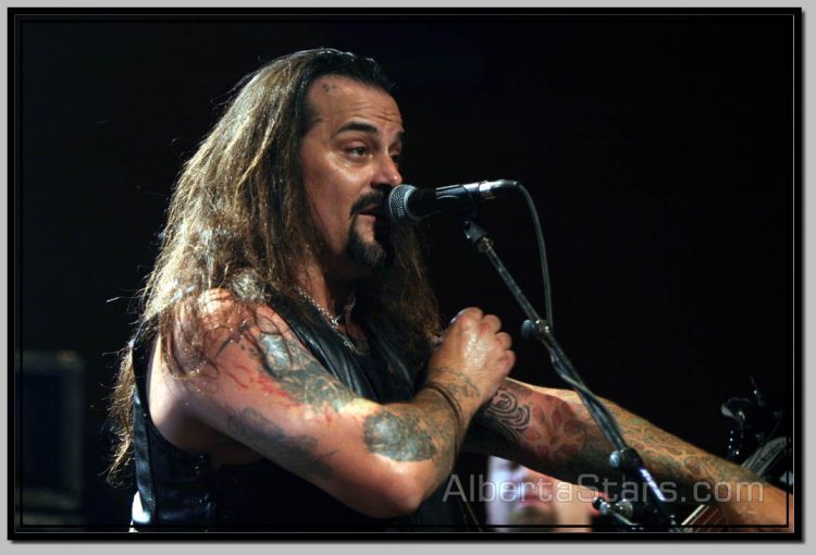 Glen Benton Talking to Fans During Concert