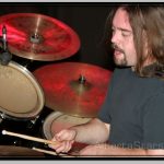 Erik Sayenga Behind His Drum Set