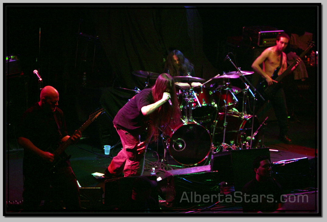 Dying Fetus Lineup on Stage