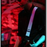 Guitarist Jared Slingerland Performing Live with Left Spine Down