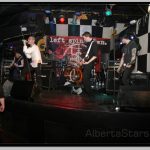 Full Lineup of Left Spine Down on Stage at New City in Edmonton