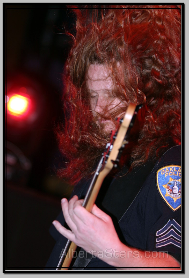 Flying Hair of Bassist Jack Gibson