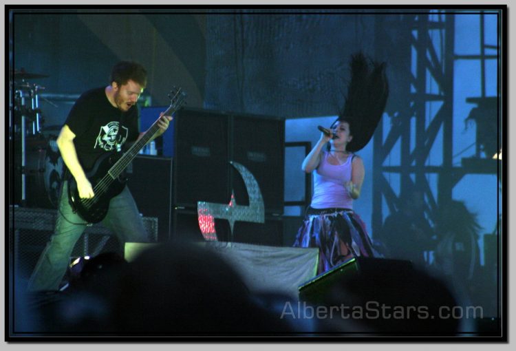 Guitarist John LeCompt with Singer Amy Lee