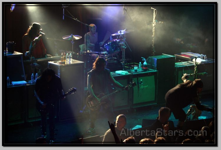 Ministry on Stage with Al Jourgensen Connecting with Fans