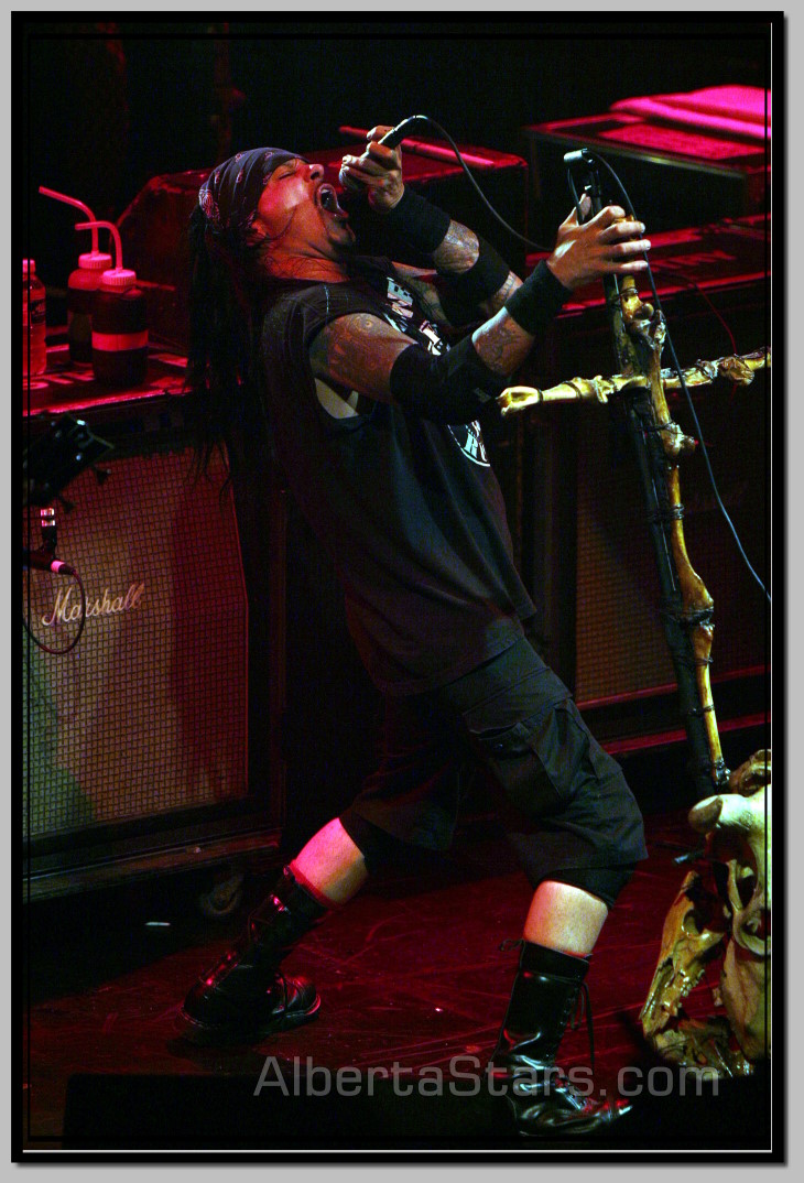 Al Jourgensen in Typical Screaming Pose