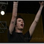 Jason McCaslin with Number of His Band Tattooed on Arm