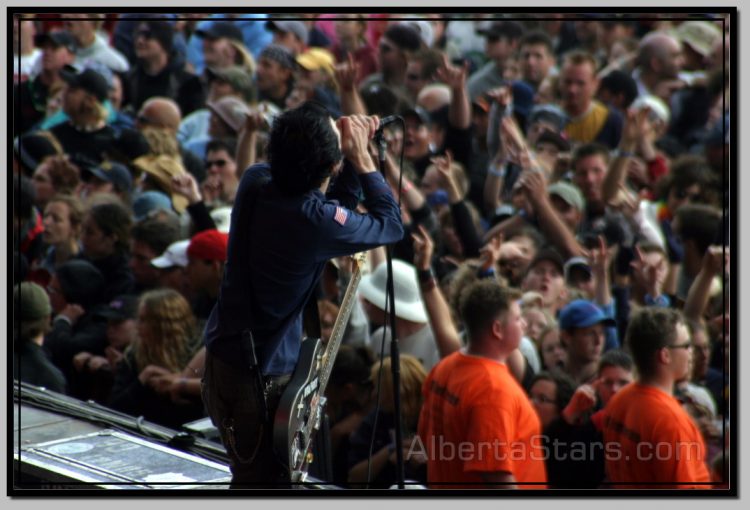 Deryck Whibley in Front of Fans at Stage 13 in Camrose, Alberta, Canada