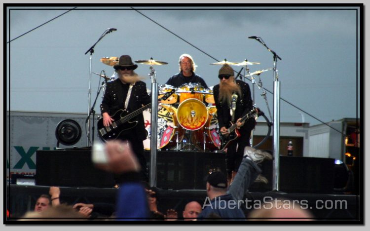 Bassist Dusty Hill, Drummer Frank Beard, Guitarist Billy Gibbons