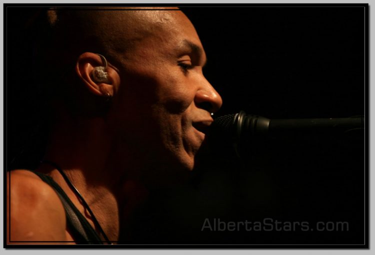 Doug Pinnick with Earpiece